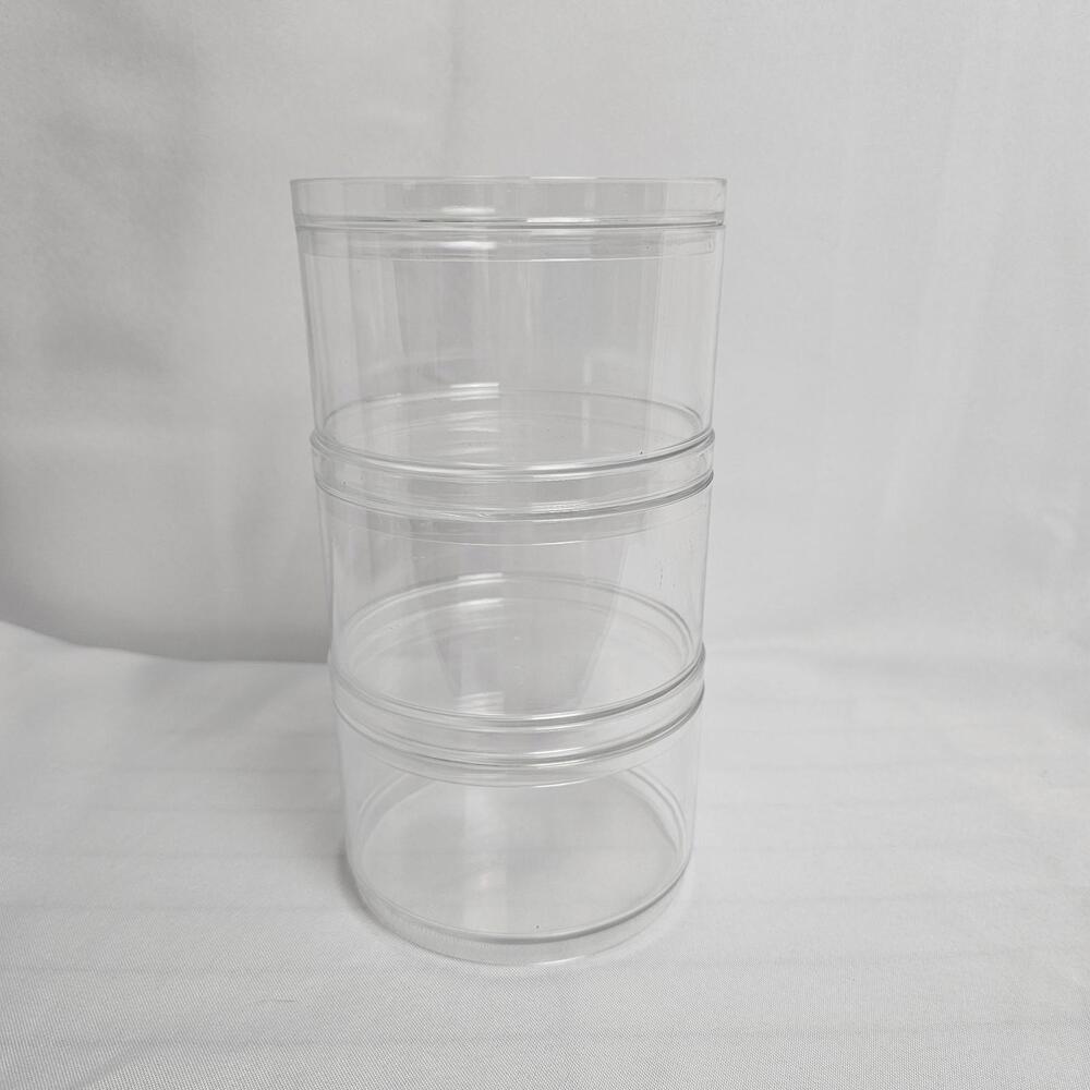 Clear‎ Makeup Stackable Acrylic 3 Tier Cosmetic Storage Containers Stackable